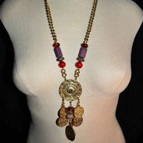 Carol Dauplaise 1970's Runway Revival Medallion - Picture 1 of 8